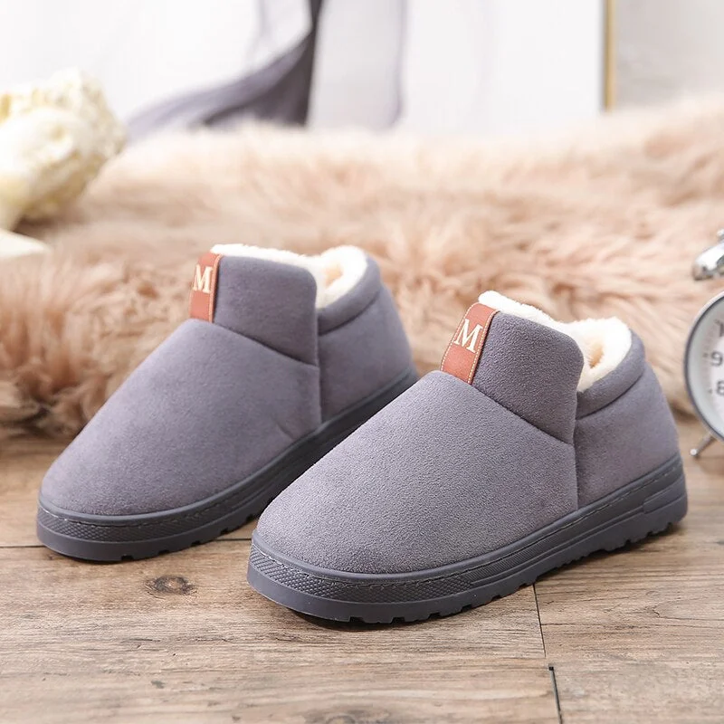 Winter Slippers Women Fur Slides Warm Home Slippers Indoor Floor Shoes Ladies Couple Slippers Furry Plush Pantuflas Mujer