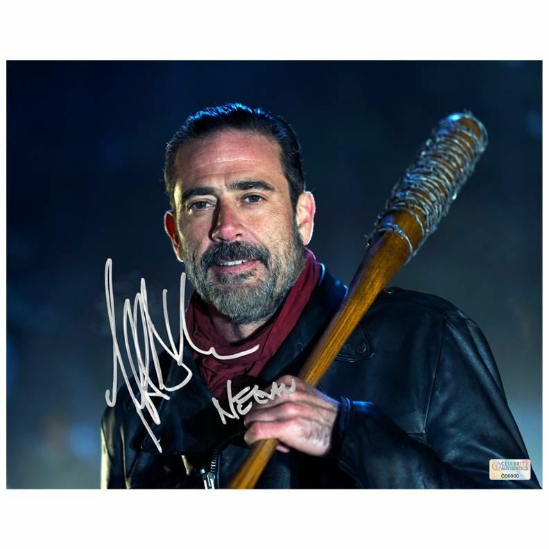 Jeffrey Dean Morgan Autographed The Walking Dead Negan The Conquerer 8x10 Photo Poster painting