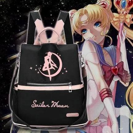 Sailor Moon Anime Black Backpack SP15911