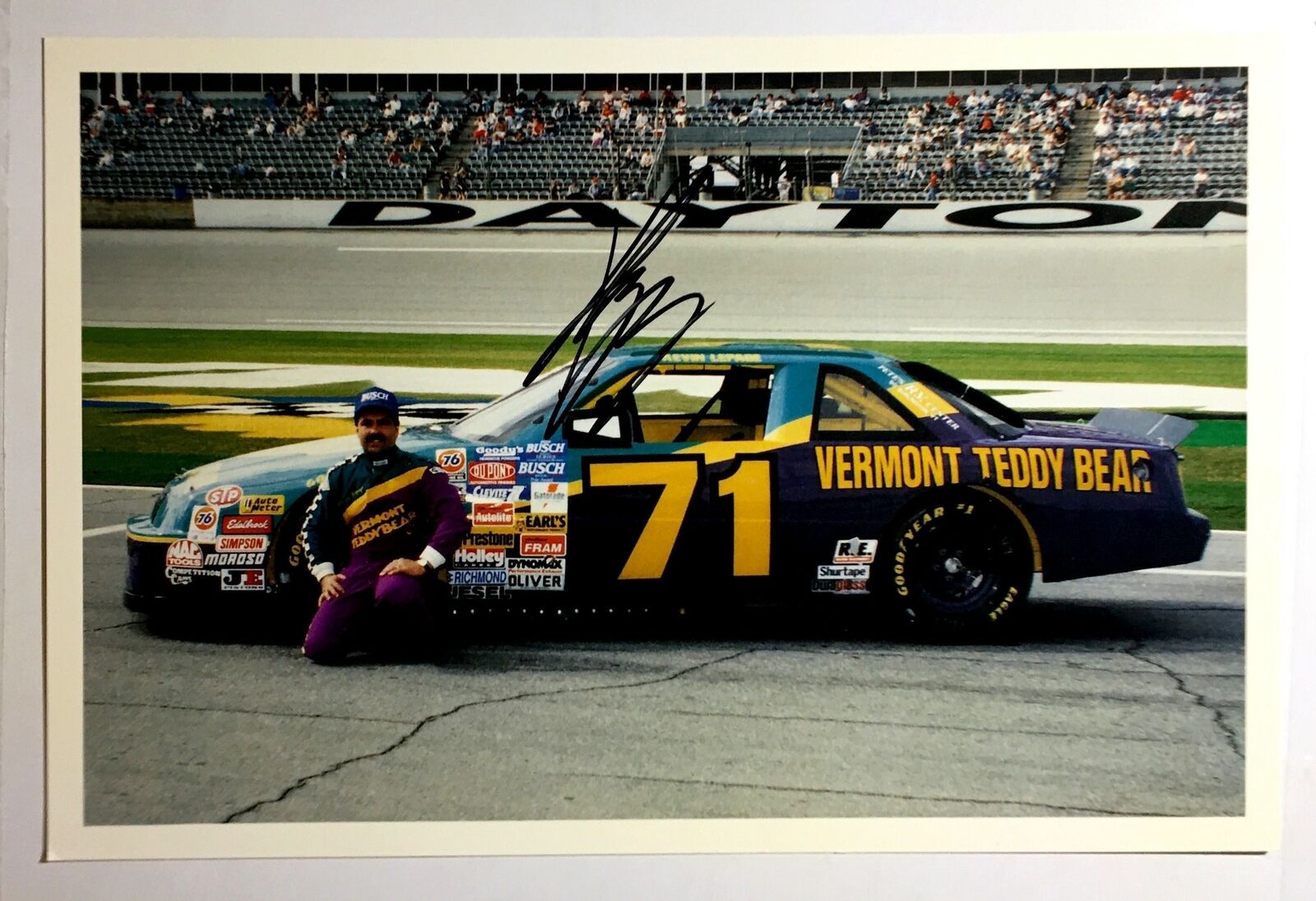 Kevin Lepage Signed 5.5x8.5 Photo Poster painting Promo Hero Card Postcard NASCAR  Ship