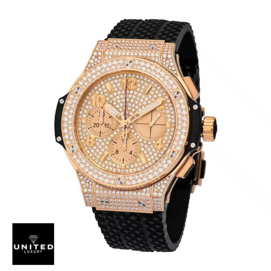 Hublot Big bang diamond replica with white background