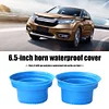 2pcs 6.5in Waterproof Car Speaker Covers Soft Silicone Foldable Horn Spacer