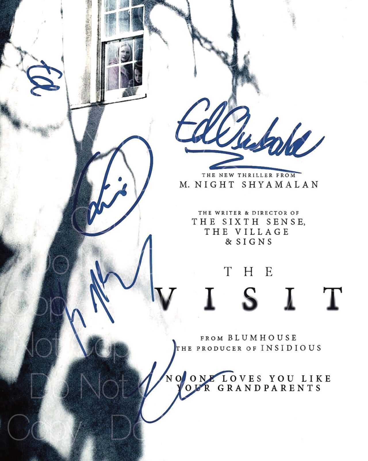 The Visit signed M. Night Shyamalan Hahn 8X10 Photo Poster painting picture poster autograph RP