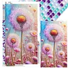 Pink Dandelions-Full Round Diamond Painting(40x70cm)
