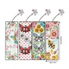 4Pcs DIY Flower Animal Diamond Painting Bookmarks