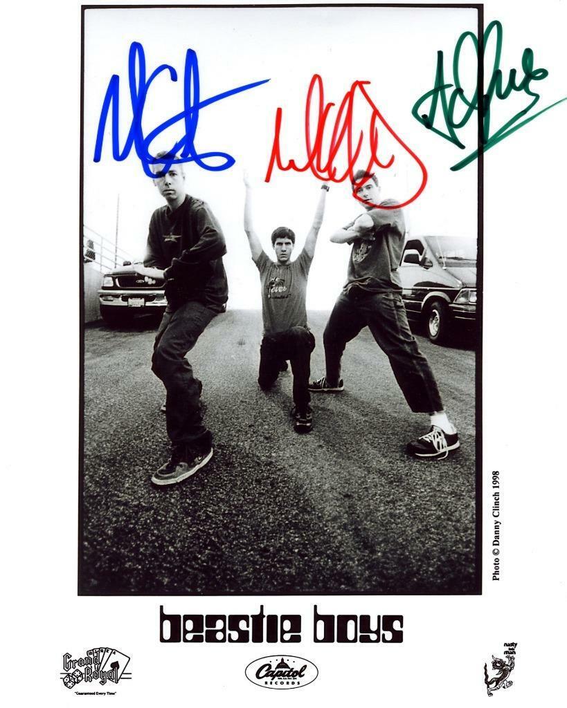 Beastie Boys Band MCA SIGNED AUTOGARPHED 10 X 8