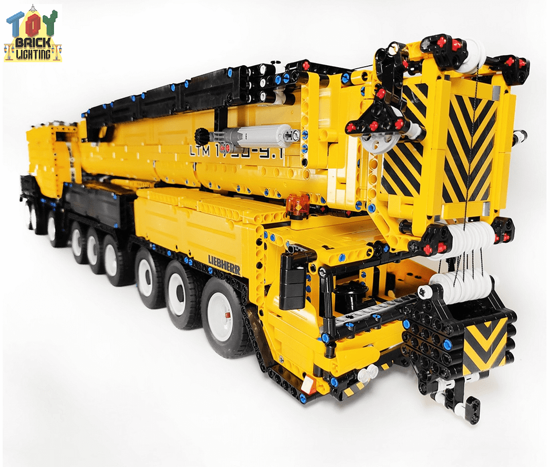 V2 Remote Control Liebherr LTM-1750 Mobile Crane w/ 2.5m Arm Technical Powered MOC Brick Set