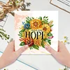 6Pcs Diamond Painting Countryside Handmade Card Wish Greeting Cards