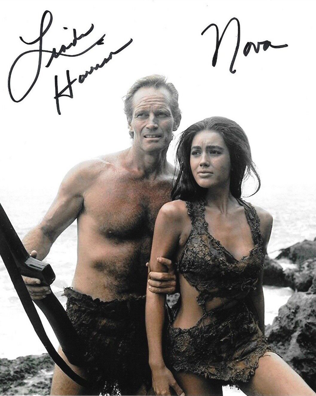 * LINDA HARRISON * signed 8x10 Photo Poster painting * PLANET OF THE APES * NOVA * COA 2