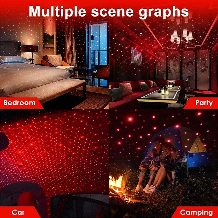 Plug and Play - Car and Home Ceiling Romantic USB Night Light!