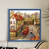 [Brand]Rainy Scene - 14CT Stamped Cross Stitch - 47*46cm