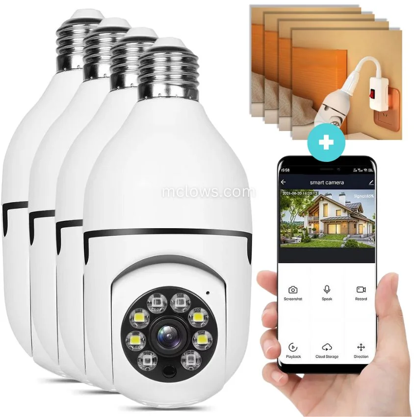 The Original BulbCam360&trade;️ - Wireless Smart Security Cam