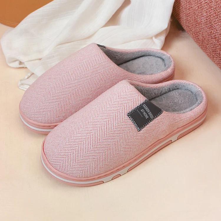 Women Slippers Autumn Winter Home Thick-Soled Warm Plush Slippers  Stunahome.com