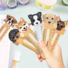 (US Only)6pcs Cartoon Animal Pattern 2D/Flat DIY Diamond Painting Ruler Bookmark Set