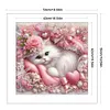 (Multi-Style) Flowers Cats-11CT Stamped Cross Stitch 50*50cm/19.69*19.69in tapestrymarket