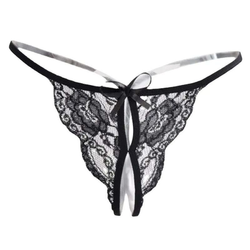 Churchf Sex Lingerie Lady Seduction Sexy Lace Lady Sex Lace Panties Butterfly Festival Open Adult T-Pants