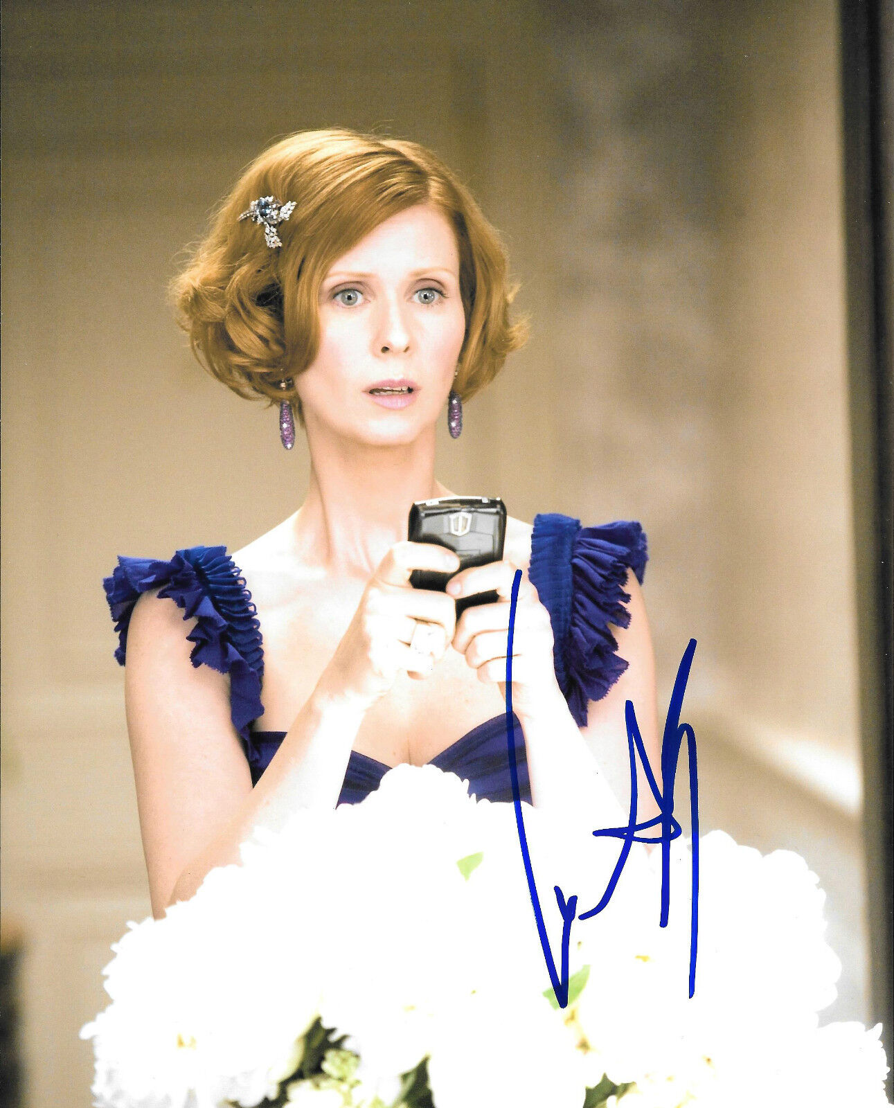 GFA Sex in the City Miranda * CYNTHIA NIXON * Signed 8x10 Photo Poster painting AD2 PROOF COA