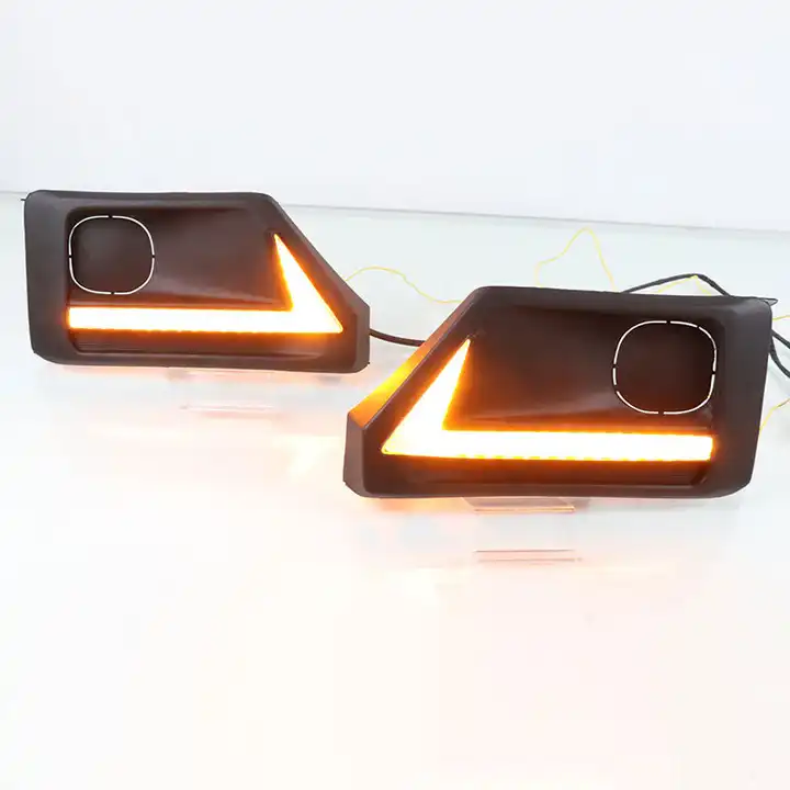 ITN Auto LED DRL Daytime Running Light with Fog Lamp Dynamic Signal For Toyota RAV4 Adventure 2019 2020 Foglight ITN Auto