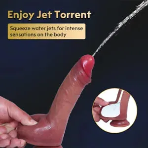 Squeeze Water Dildo Realistic Penis Dick Dong Women G Spot ...