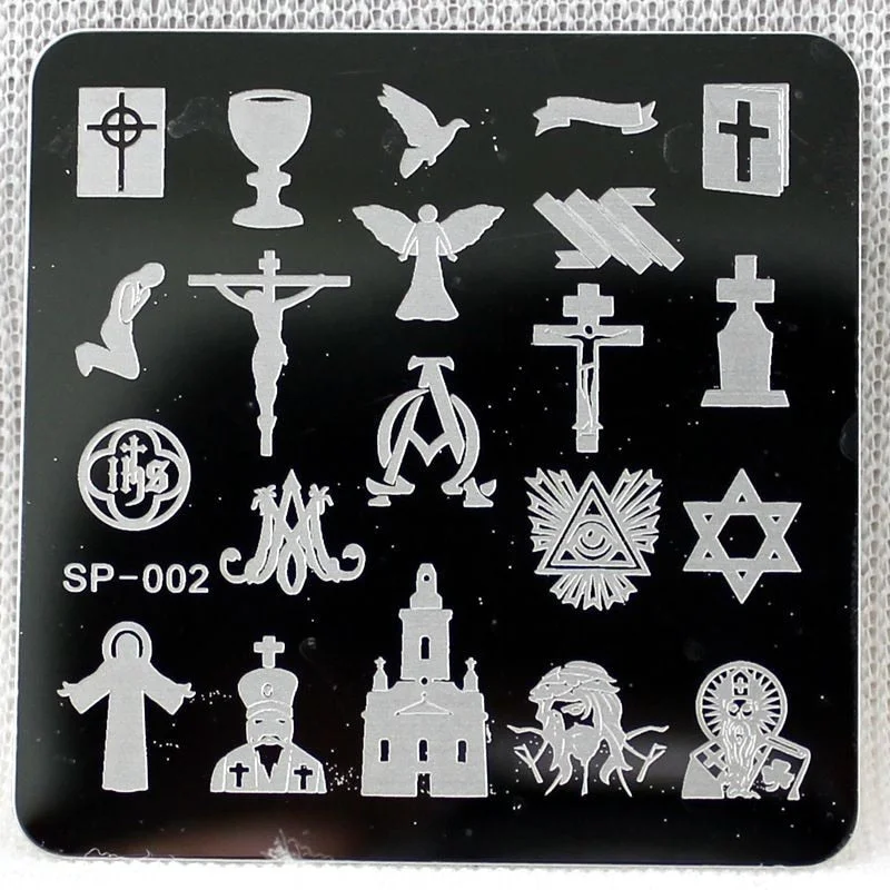 Nail Stamping Plates Cartoon Stamping Plate  SP Design Nail Art Image Plate Equipment Stamp Stamping Plates Manicure Template-Nail Inspo