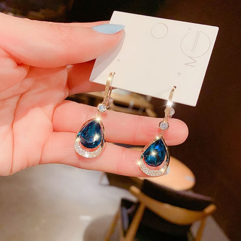 Heart of the Sea Sapphire Earrings