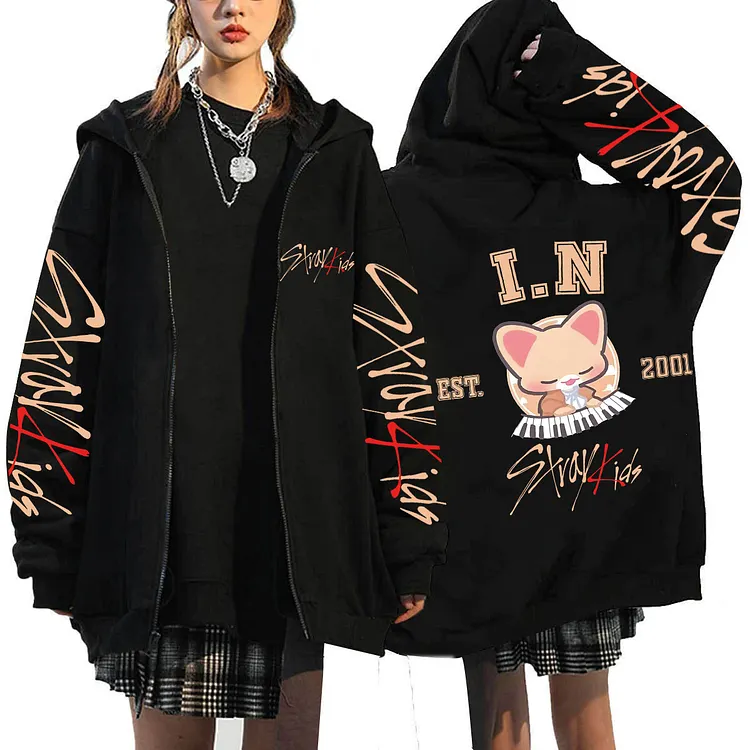 Stray Kids Skzoo Zip-Up Hoodie