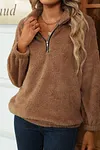 Always Sweet Plush Half-Zip Pullover