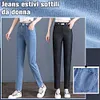 Gioiacombo&trade; Nuovi jeans dritti ultrasottili e traspiranti da donna