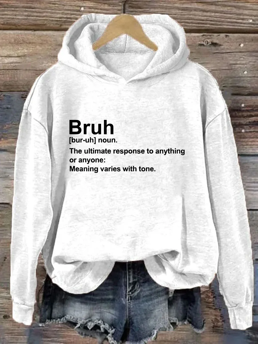 Funny Bruh Hoodie