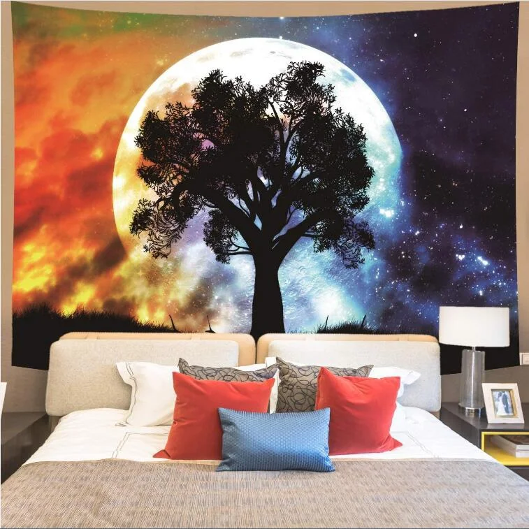 Unique Mandela Wall hanging Tapestry psychedelic pattern yoga throw beach throw carpet Hippie Home Decor Wall Tapestry Blanket