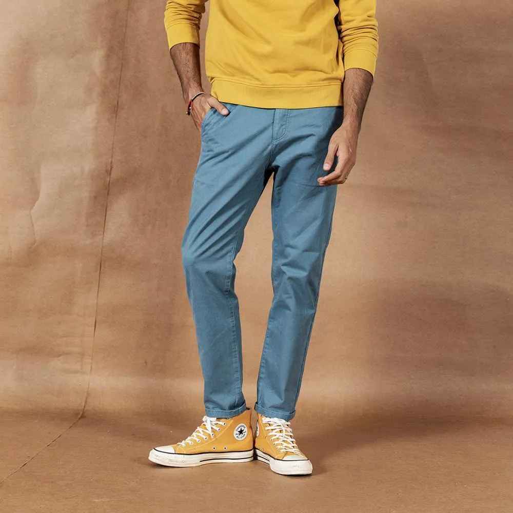 SIMWOOD 2021 spring New Solid Pants Men Classical basic trousers 100% cotton high quality male brand clothing 190435
