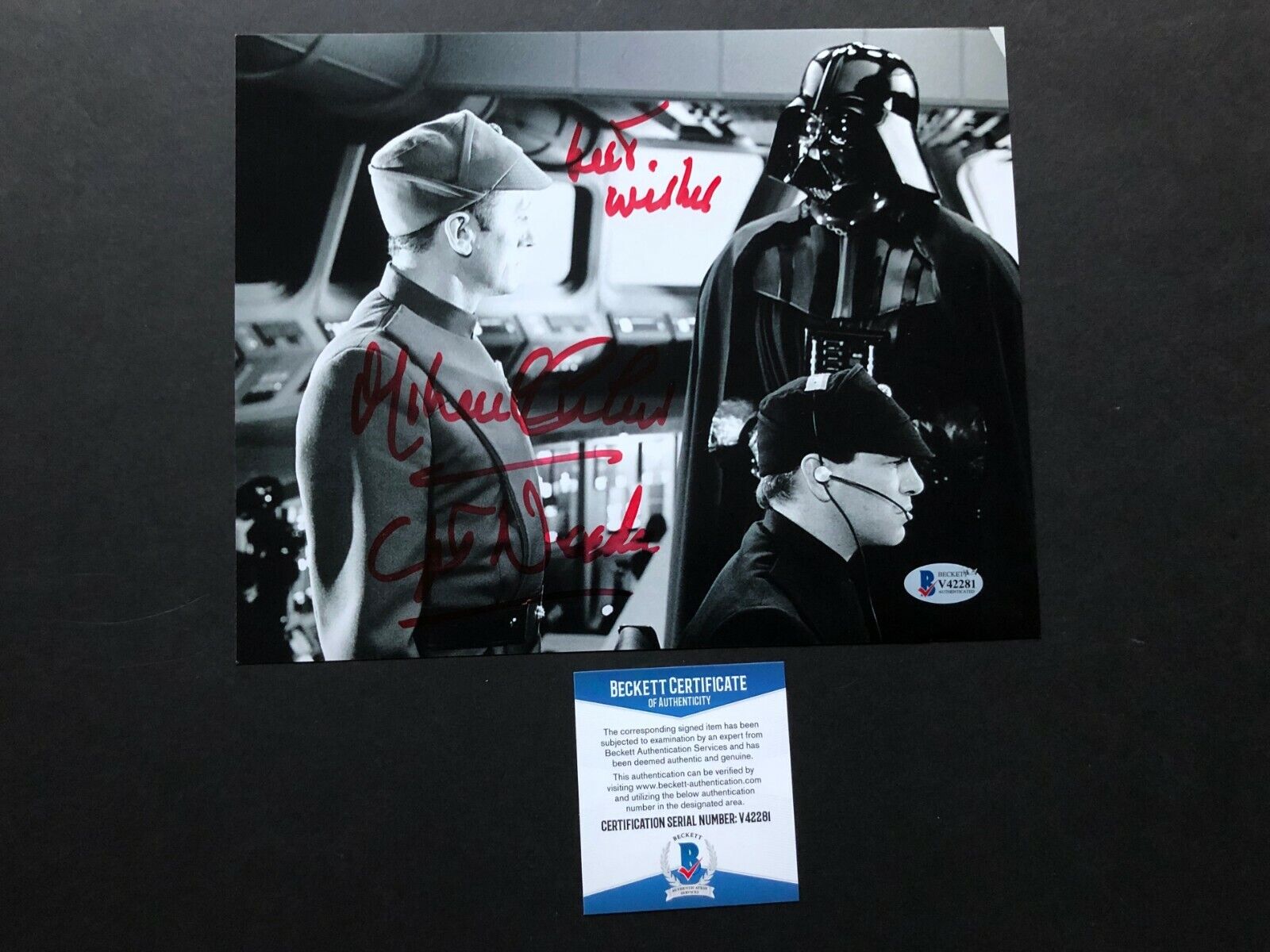 Michael Culver signed autographed Star Wars Cptn Needa 8x10 Photo Poster painting Beckett BAS