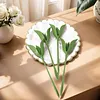 Rose Napkin Holders Plastic Handcraft Flower Napkin Rings Set Table Decorations for Wedding Luncheons Picnics Banquet Birthday