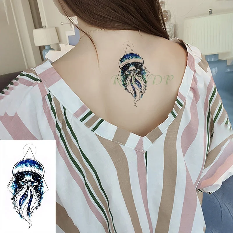 Waterproof Temporary Tattoo Sticker Flame Pattern Line Drawing Fire Element Fake Tatto Flash Tatoo Small Art for Kids Men Women