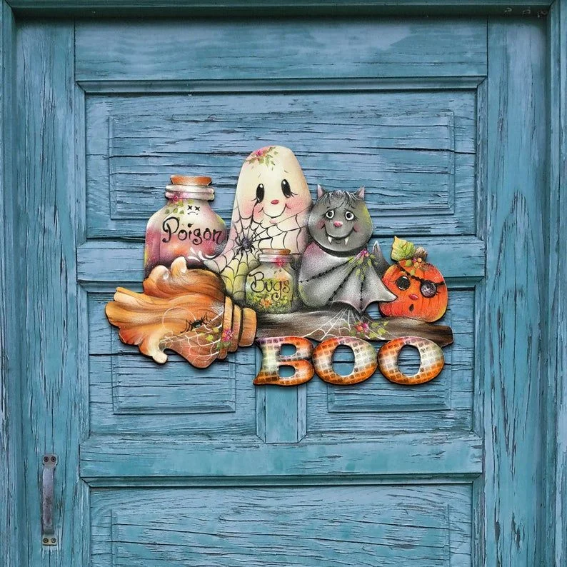 Halloween Wreath - Fall Wreath - Fall Door Decor - Door Hanger