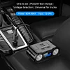 Car Cigarette Lighter Socket PD 22W Car Charger Adapter 2 Socket Digital Display