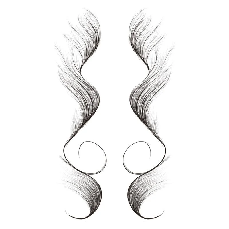 15 Types Hair Edge Tattoo Sticker Baby Hair Tattoo Stickers