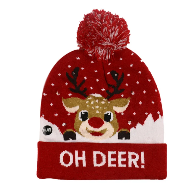 Christmas Oh Deer Knitted Hat