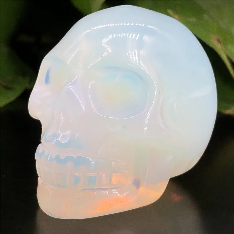 Opalite Crystal Skull Decoration