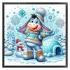 Winter Eeyore-11CT Stamped Cross Stitch 40*40cm/15.75*15.75in