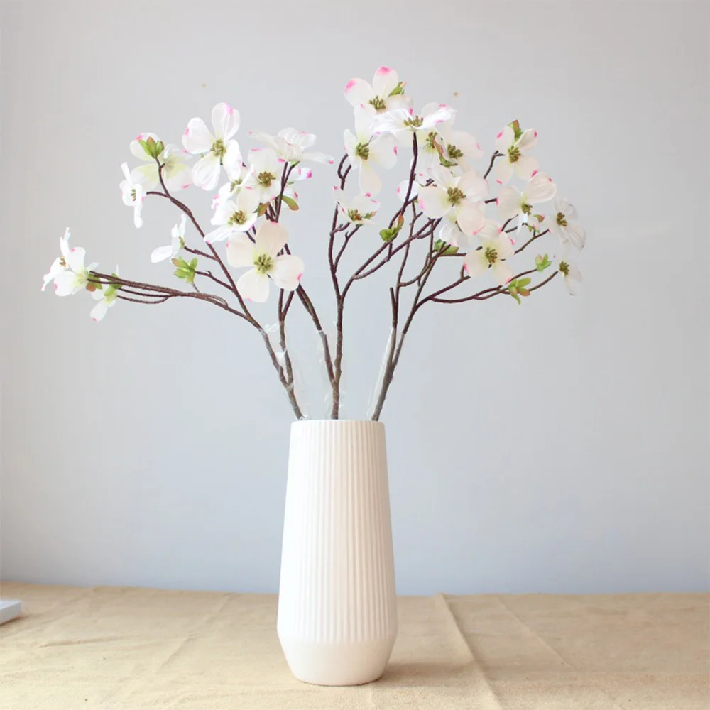 Cream Faux Dogwood Spring Branch - 33"
