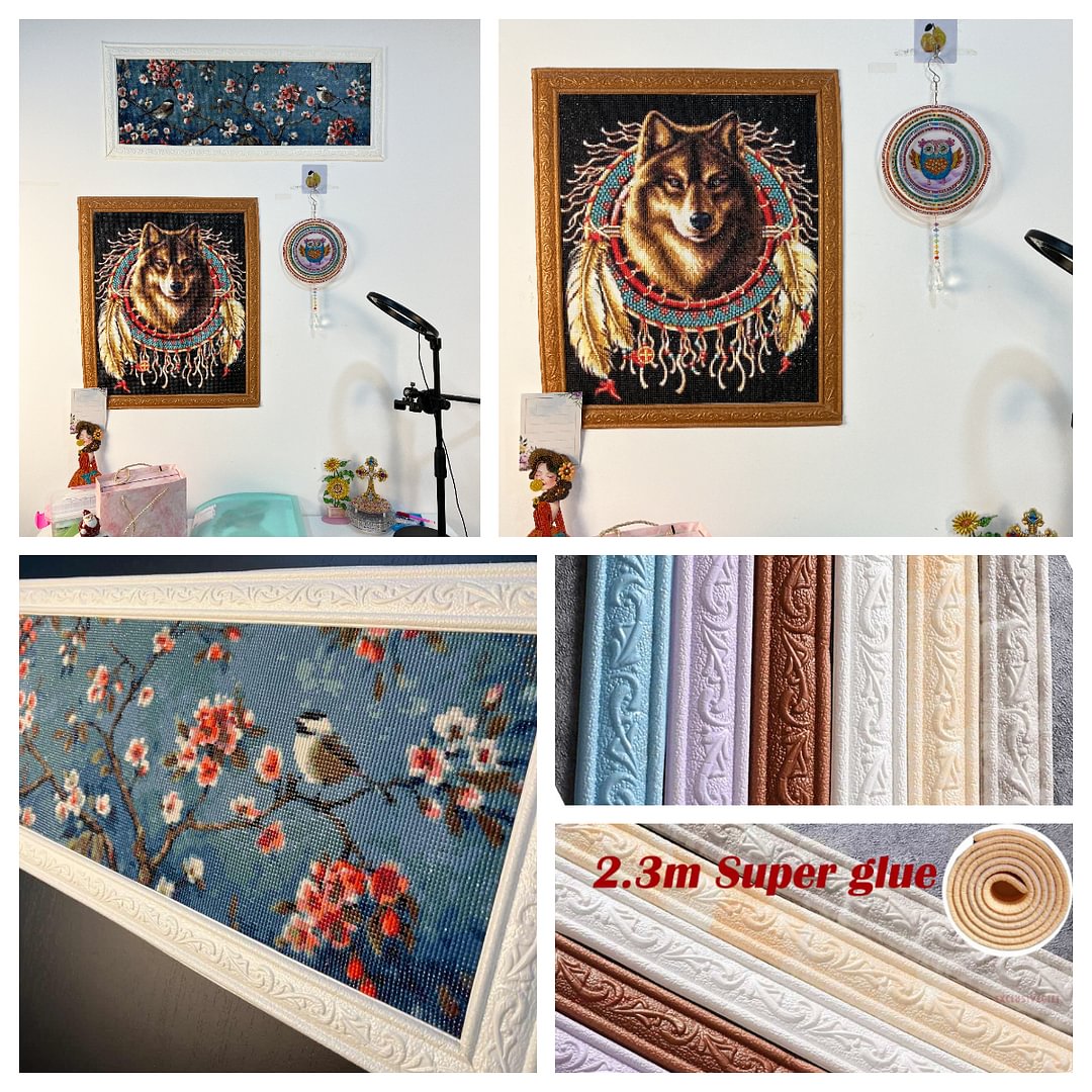 230cm/Roll Multifunction Self Adhesive 3D Pattern Edge Decoration