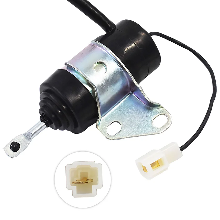 SEBLAFF Fuel Shut Off Solenoid 16851-60014 Replacement for BX2230D RTV900R RTV900T B7410D BX1500D BX1800D & BX7410D 12VDC