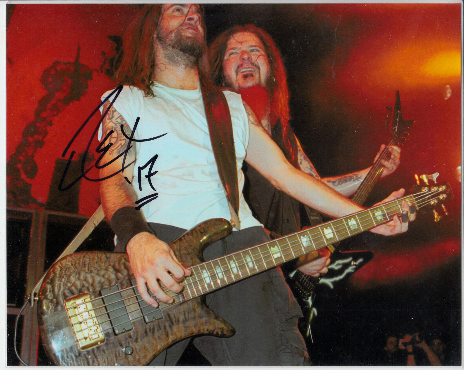 Rex Brown of Pantera Bass Player Signed Autograph 8x10