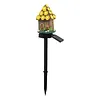 LED Solar Fairy-Tale Mushroom Cottage Garden Light Auto On/Off Resin Mushrooms Ground Decor Lights Weather-Proof Solar-Powered Resin Mushrooms Statue Lamp for Yard Patio Pathway Lawn Flower Bed