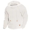 Men's Hoodie Outdoor Sports Solid Color Long Sleeve Daily Tops Apricot by Inlyline