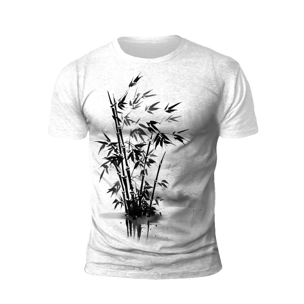 Ink Bamboo: Traditional Art T-Shirt
