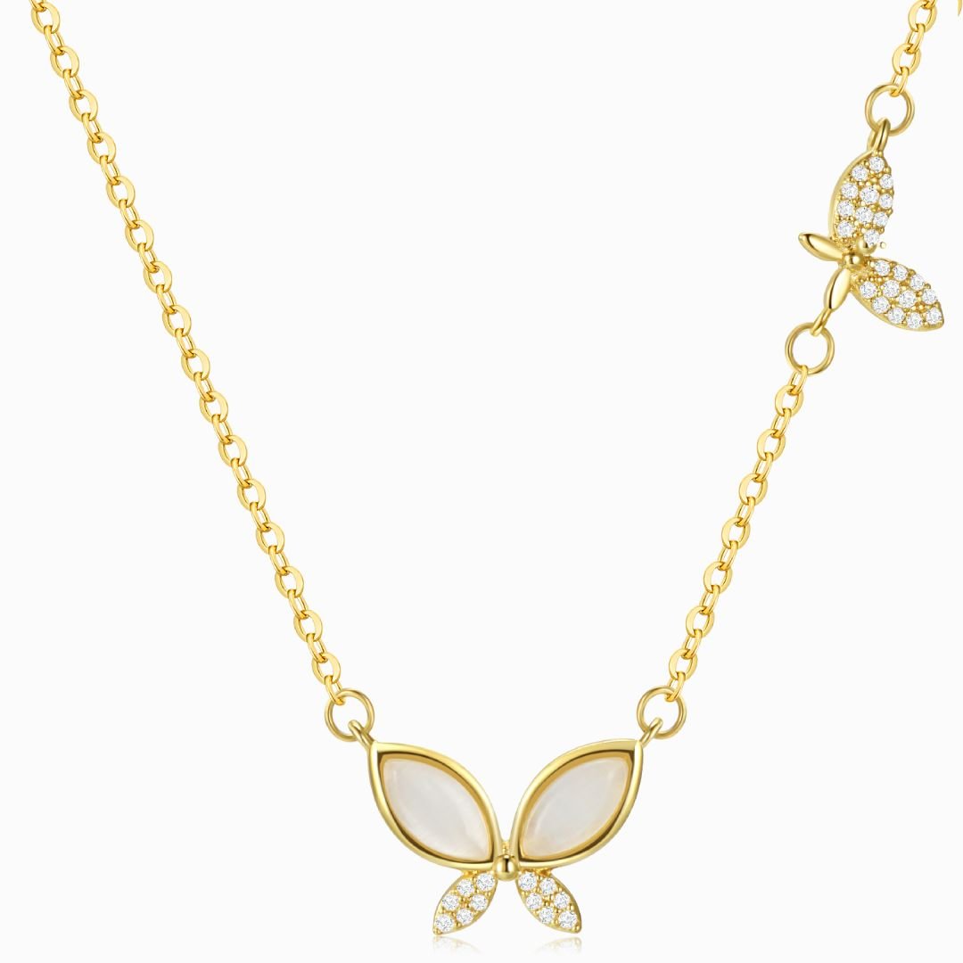 Butterfly Necklace Gold Chain Necklace