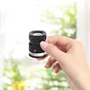 10X Stand Measuring Magnifier Scale Loupe with LED & UV Lights for Jewelry Gems