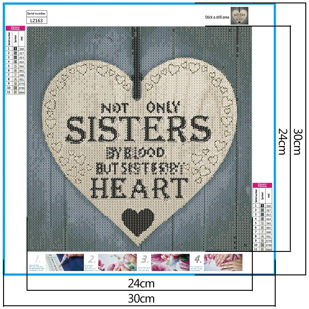 Diamond Painting - Full Round Drill - Love(30*30cm)